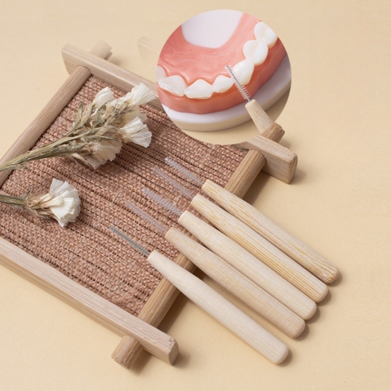 Bamboo Toothbrush - 2 szt. Bambusowe szczotkowanie międzyzębowe szczotkowanie