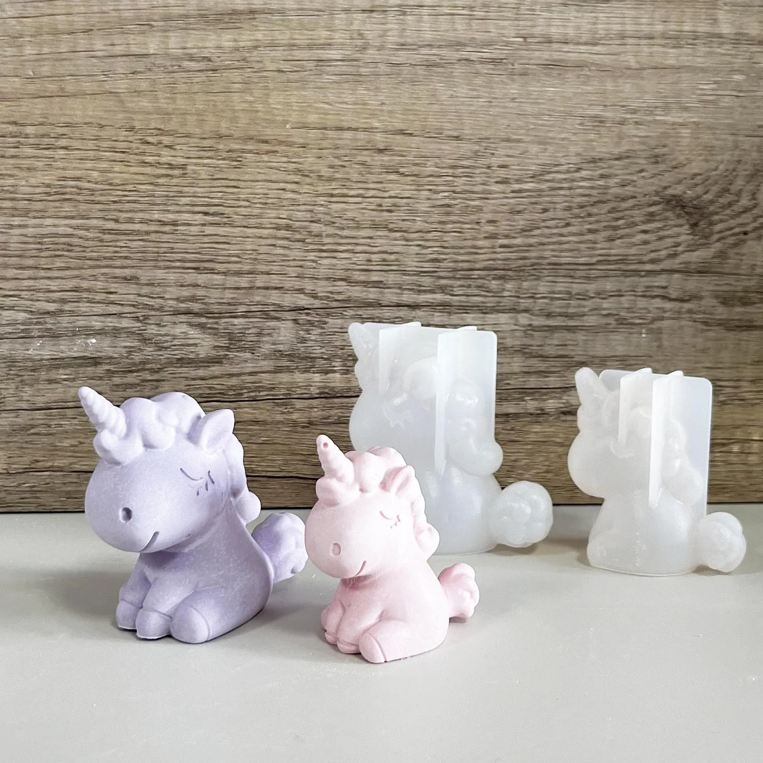 Eco Soap - 3D Geometryczny Silikonowy Jednorożec Kot Jeleń