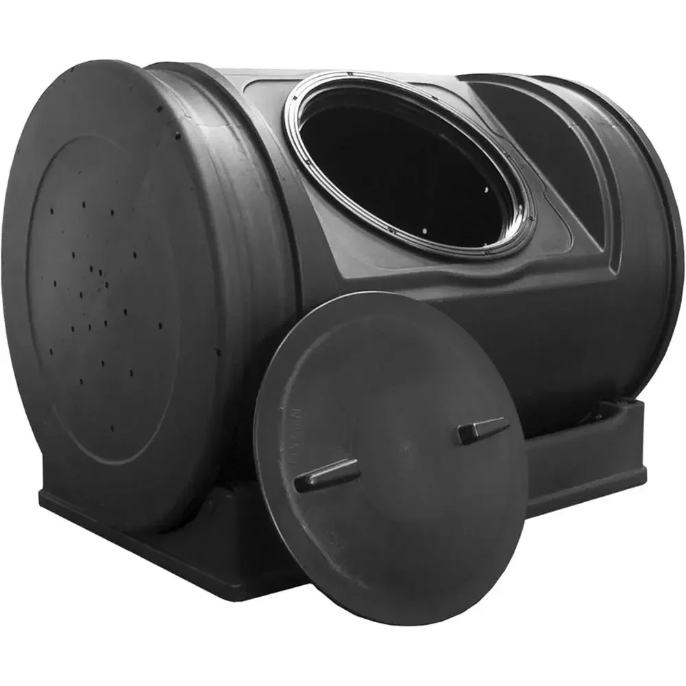 Compost Bin - Kompostownik ogrodowy z uchwytami, czarny