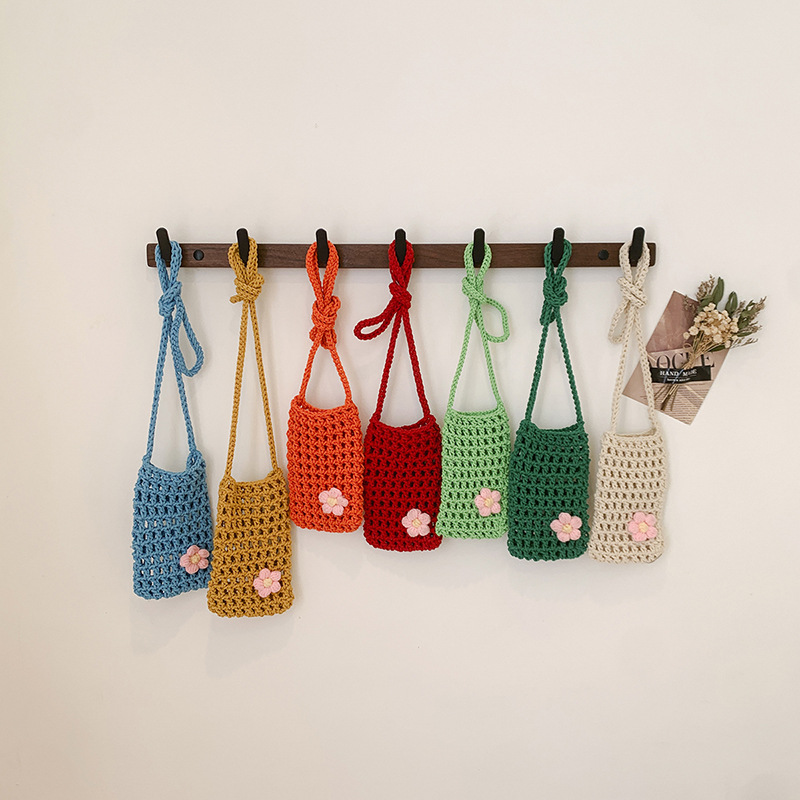 Reusable Bag - 1 szt. Nowa ażurowa dziergana torba