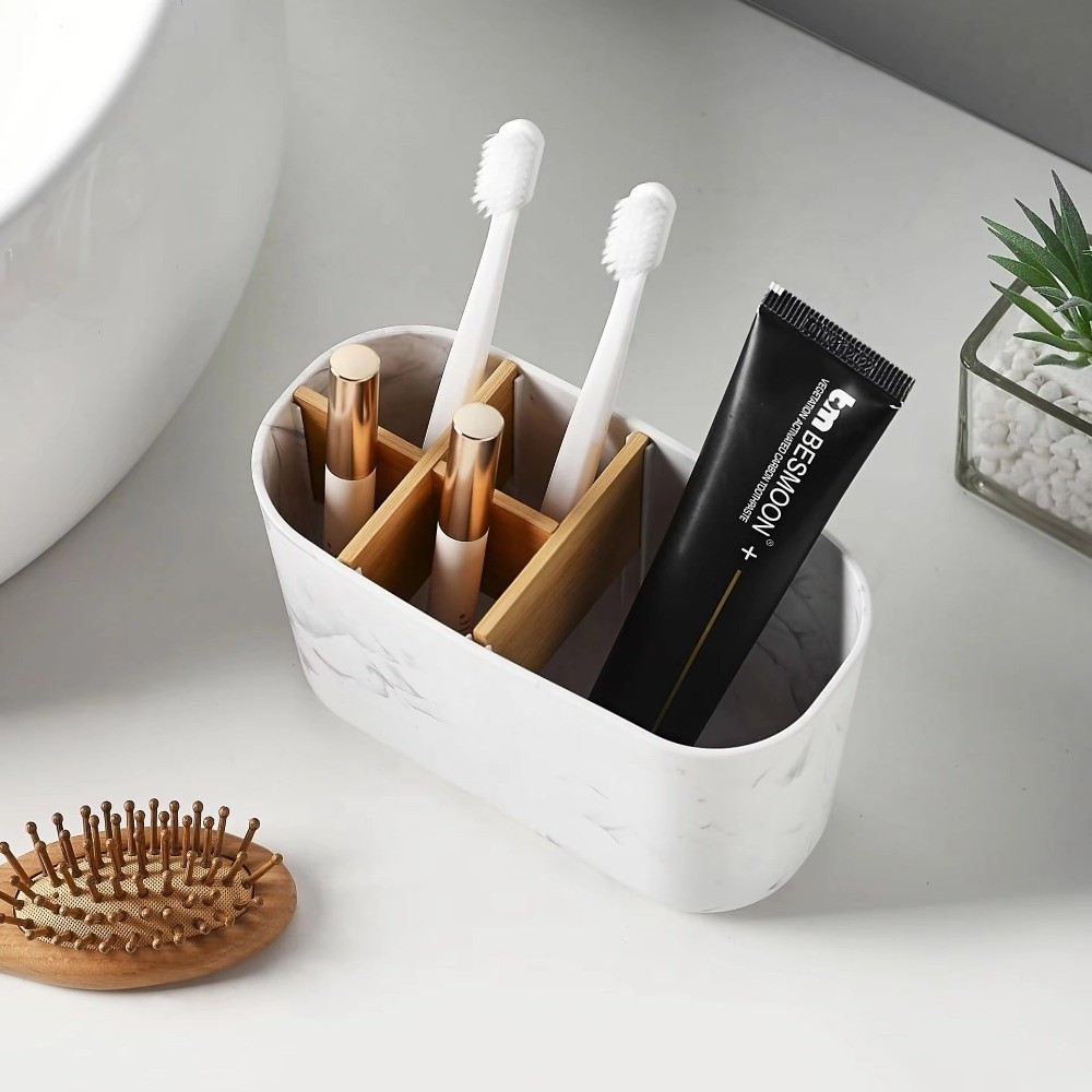 Bamboo Toothbrush - Wielogniazdowy pojemnik na szczoteczki do zębów,