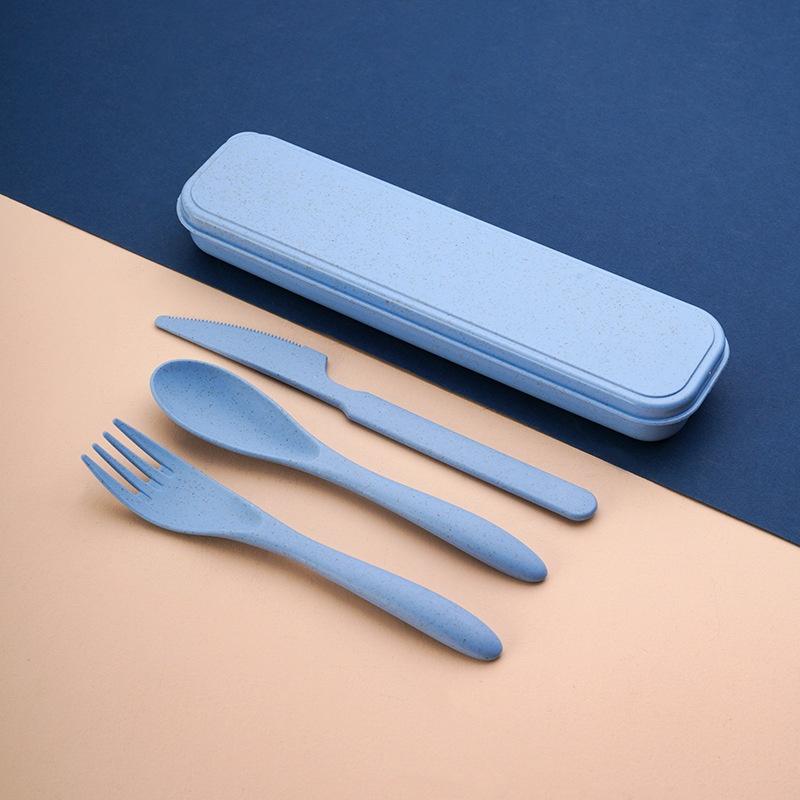 Reusable Straw - Zestaw sztućców wielokrotnego użytku z włókna