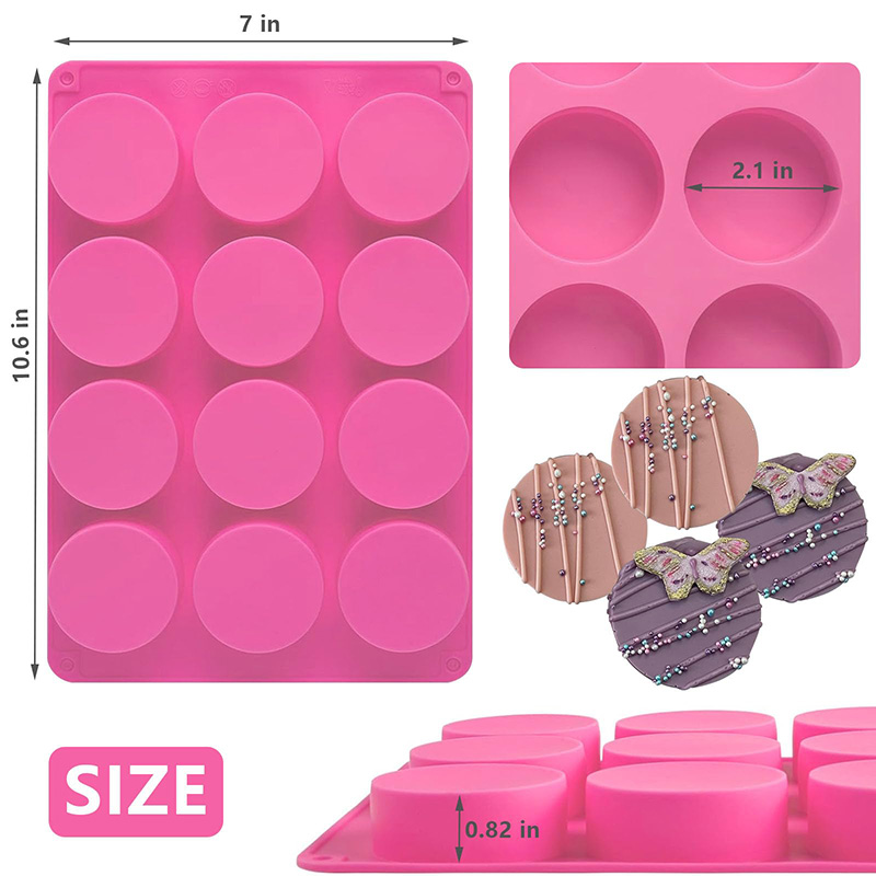 Okrągłe silikonowe formy z 12  – Eco Soap recenzja i cena