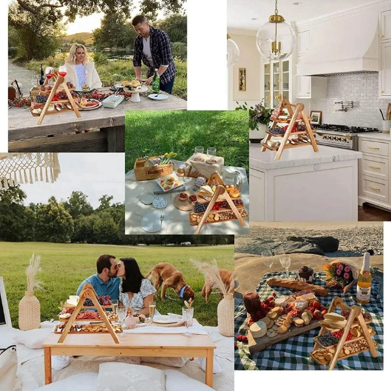 3-poziomowa drewniana taca do  – Bamboo Cutlery recenzja i cena