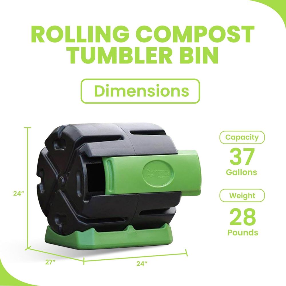 Jednokomorowy, obrotowy kompos – Compost Bin recenzja i cena