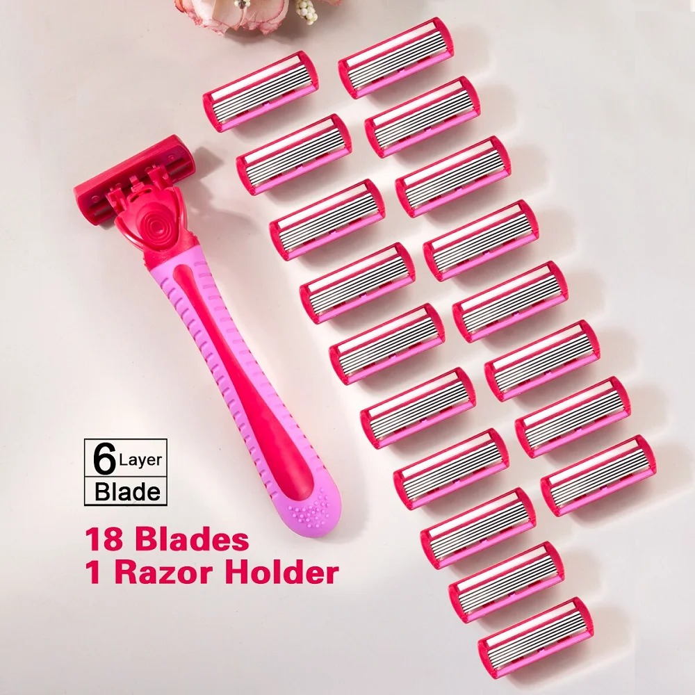 1 Głowica + 18 Ostrzy / Damska – Safety Razor Handle recenzja i cena