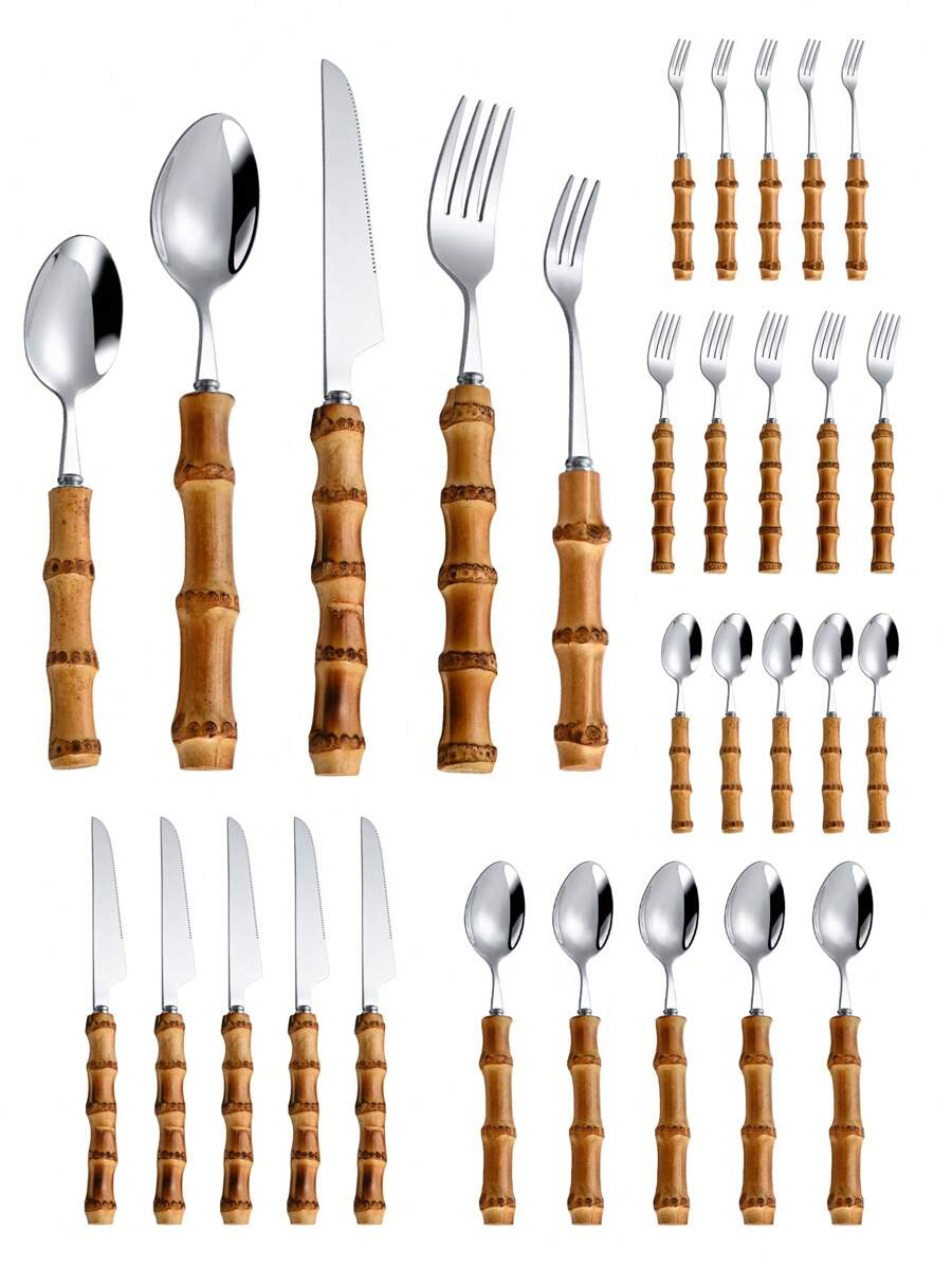 30-częściowy zestaw sztućców z – Bamboo Cutlery recenzja i cena