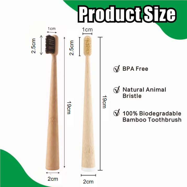 4 sztuki szczoteczek do zębów  – Bamboo Toothbrush recenzja i cena