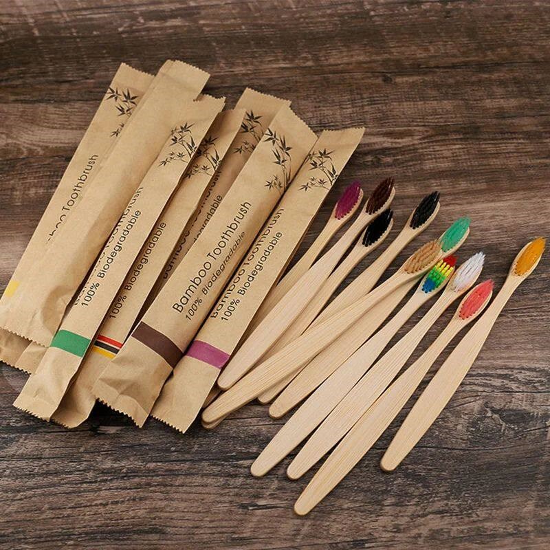 Losowy kolor 5/10 szt. Bambuso – Bamboo Toothbrush recenzja i cena