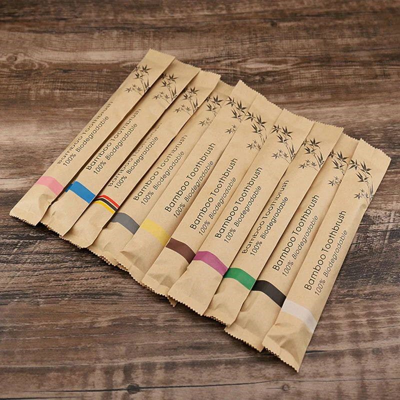 Losowy kolor 5/10 szt. Bambuso – Bamboo Toothbrush recenzja i cena