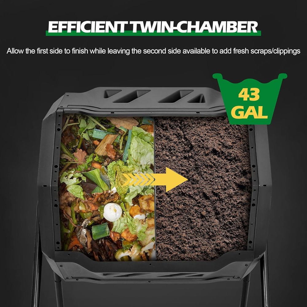 Kompostownik obrotowy o pojemn – Compost Bin recenzja i cena