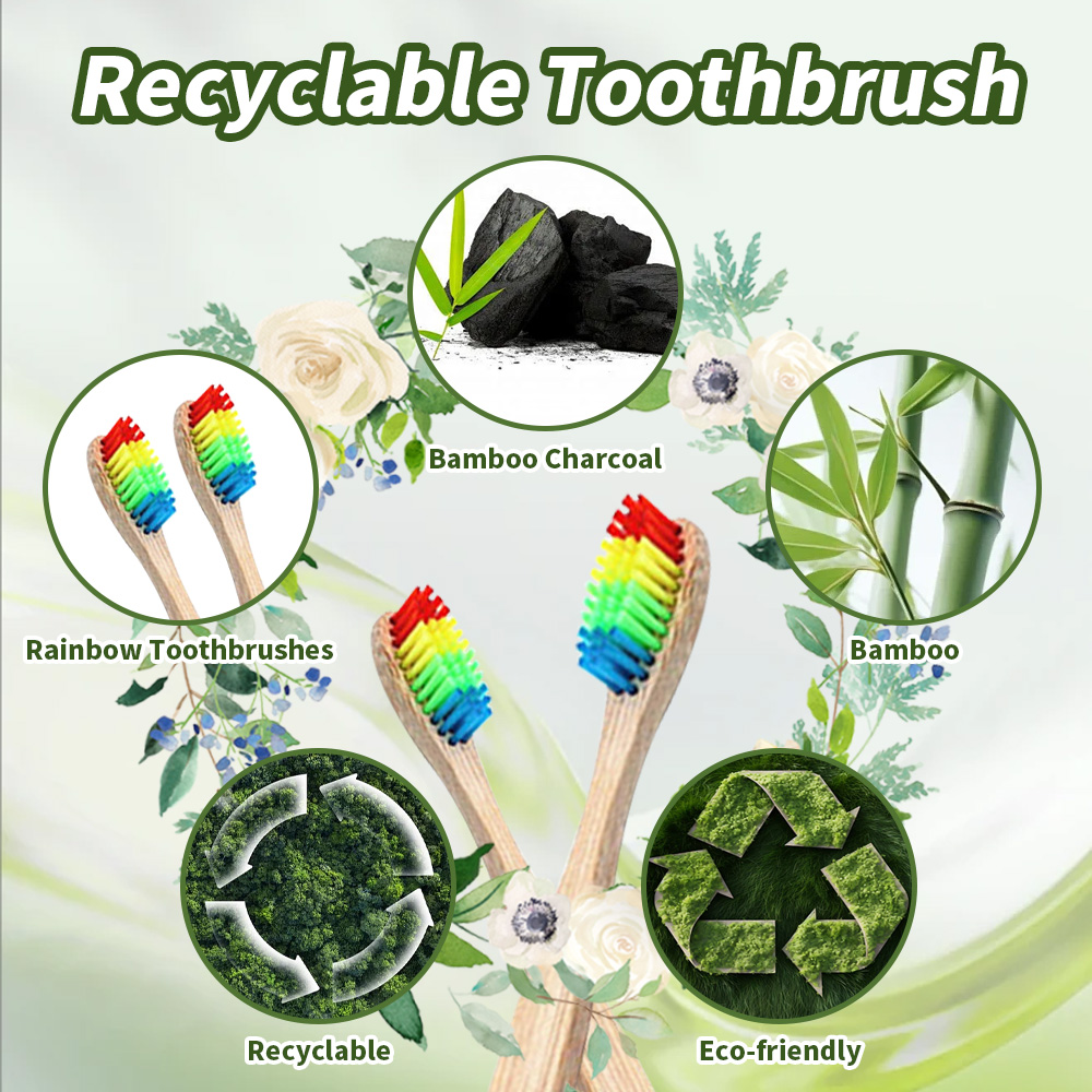 10-pak Rainbow Bambusowe szczo – Bamboo Toothbrush recenzja i cena