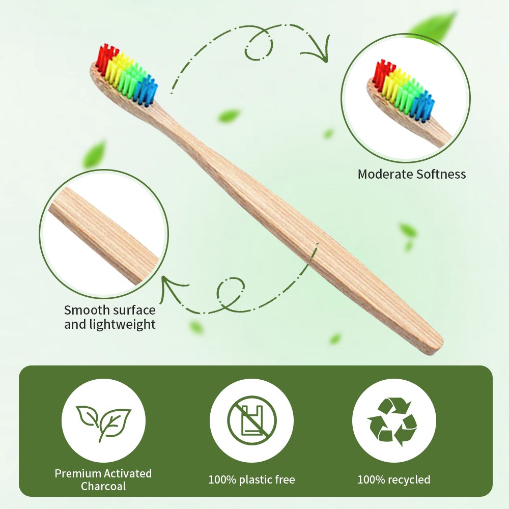 10-pak Rainbow Bambusowe szczo – Bamboo Toothbrush recenzja i cena