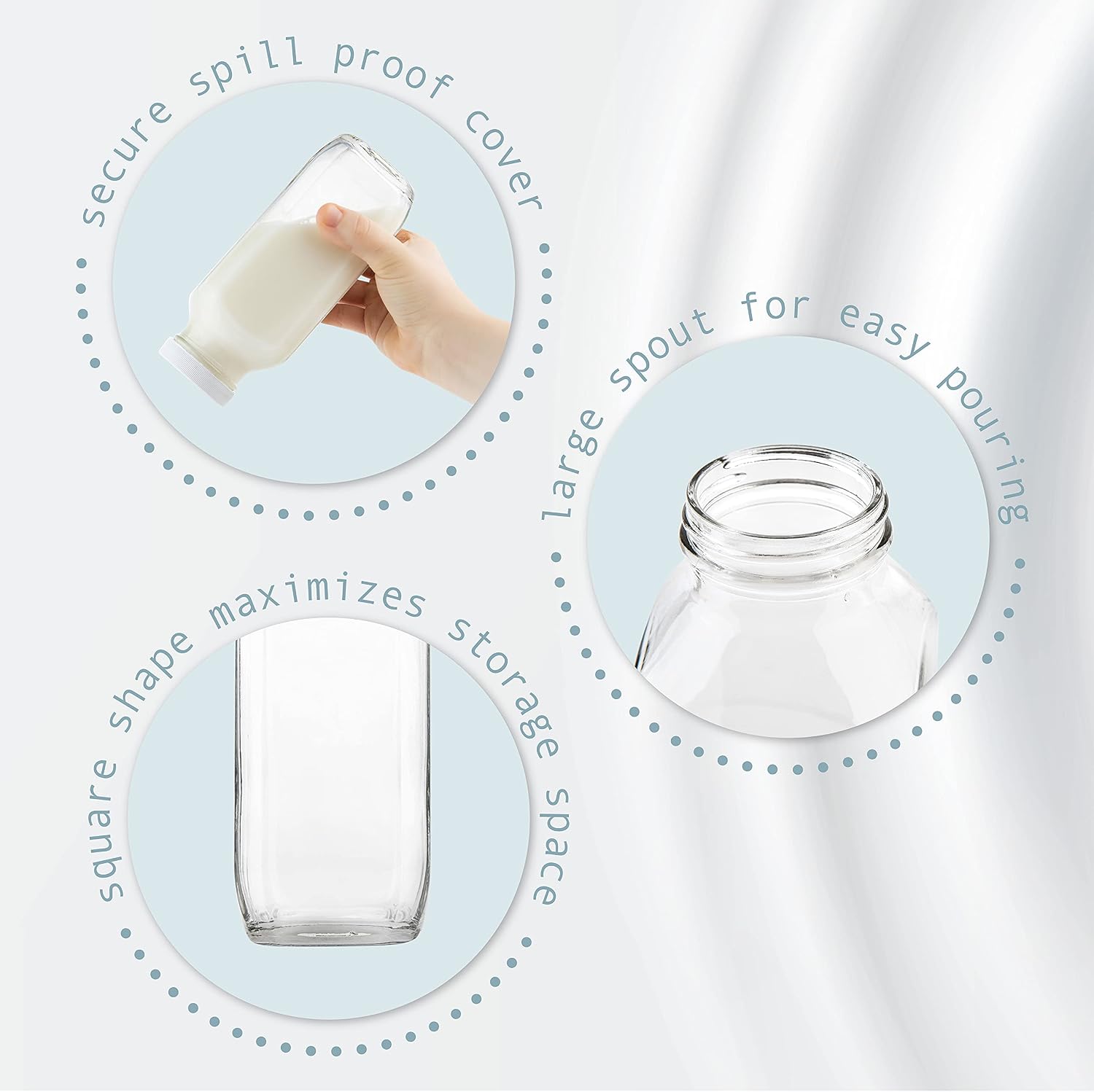 Zestaw 4 sztuk kwadratowych sz – Reusable Bottle recenzja i cena