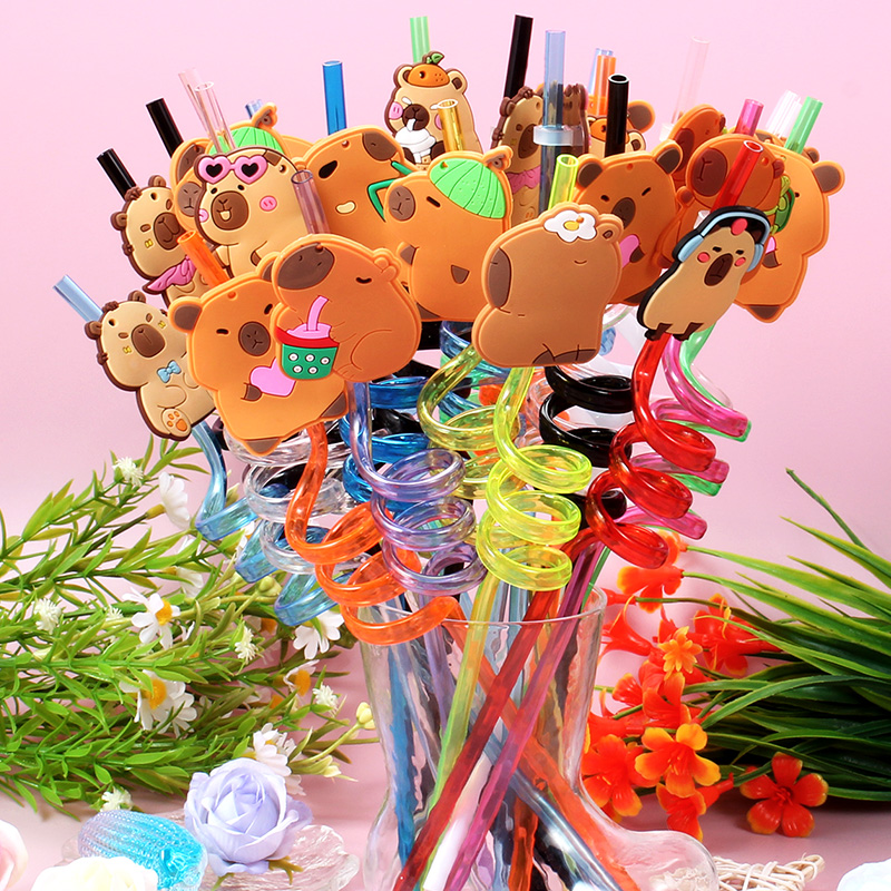 12 szt. Kreskówkowe słomki spi – Reusable Straw recenzja i cena