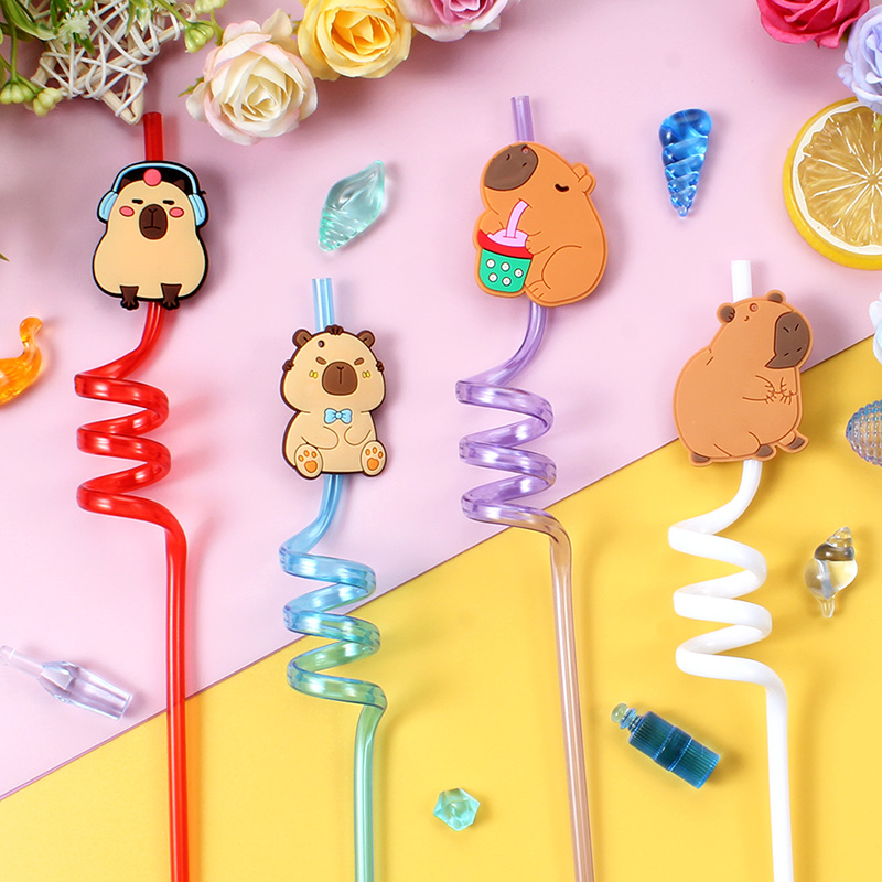 12 szt. Kreskówkowe słomki spi – Reusable Straw recenzja i cena