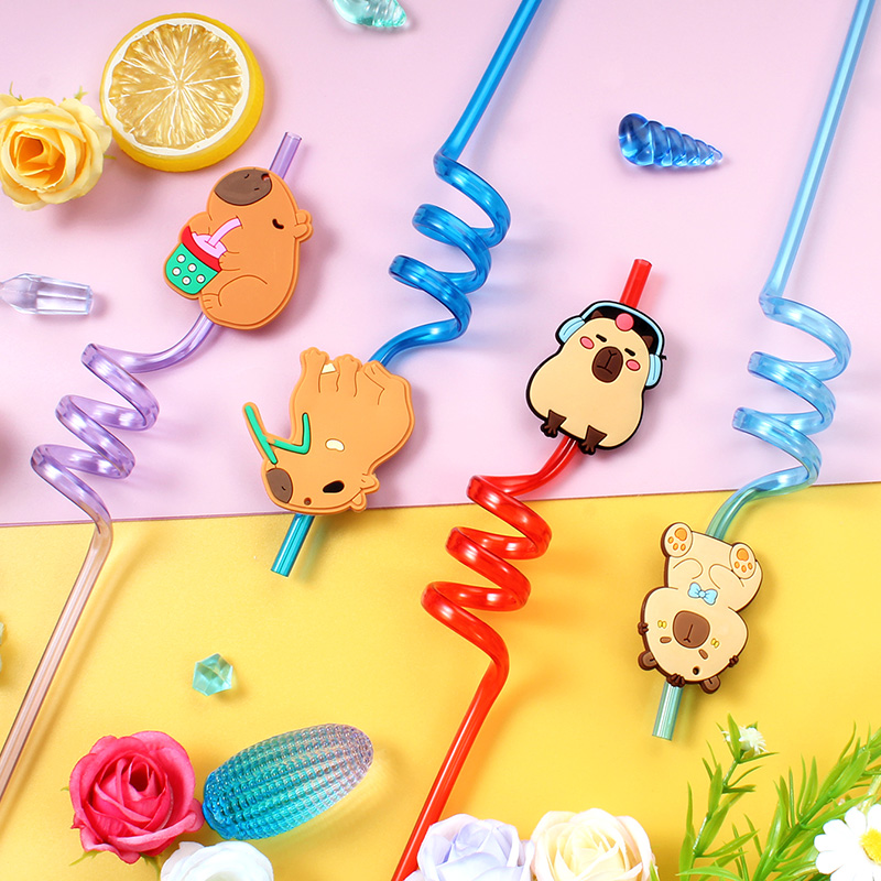 12 szt. Kreskówkowe słomki spi – Reusable Straw recenzja i cena