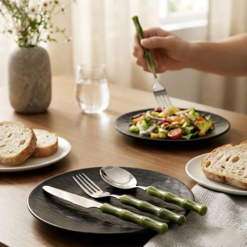 Sztućce z bambusową rączką, ak – Bamboo Cutlery recenzja i cena